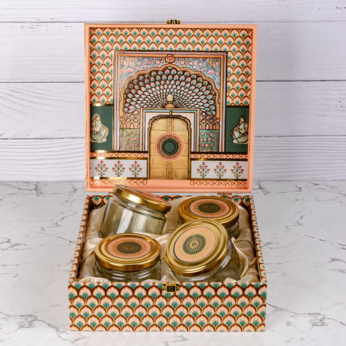 Decorative Dry Fruit Box (4 Jar) - Image 3