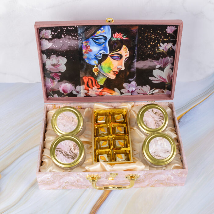 Velvet (8) Cavity Box with 4jars - Image 3