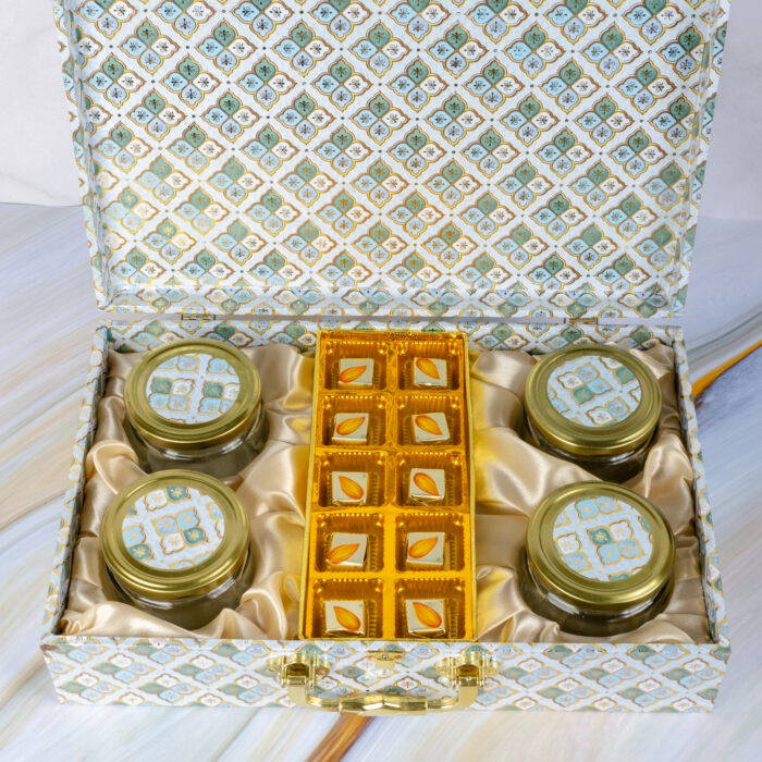 Plain (10) Cavity Box with 4jars - Image 4