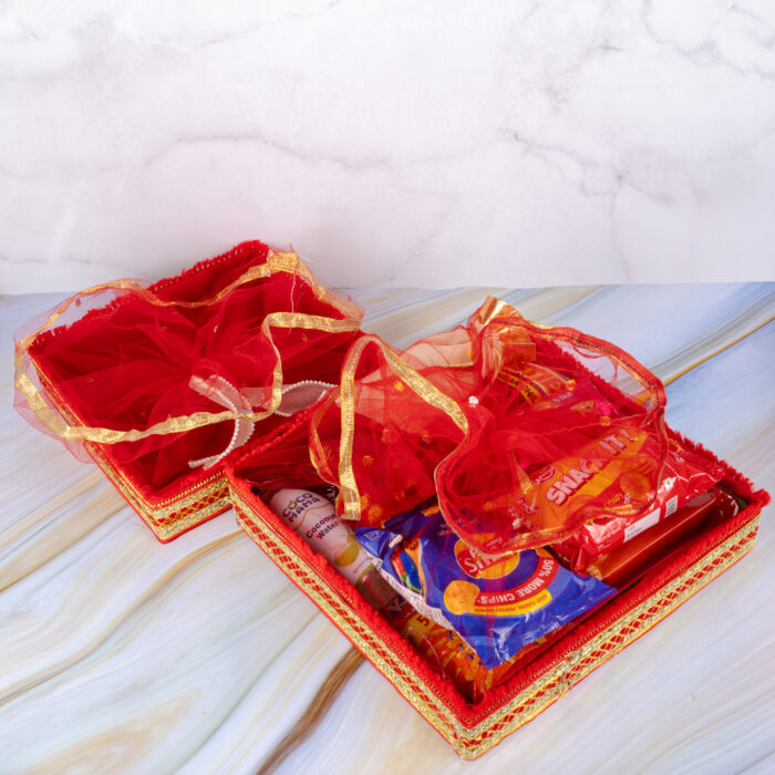 red mdf net basket 10 by 10 - Image 2