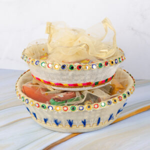 mirror circle basket 12 inch