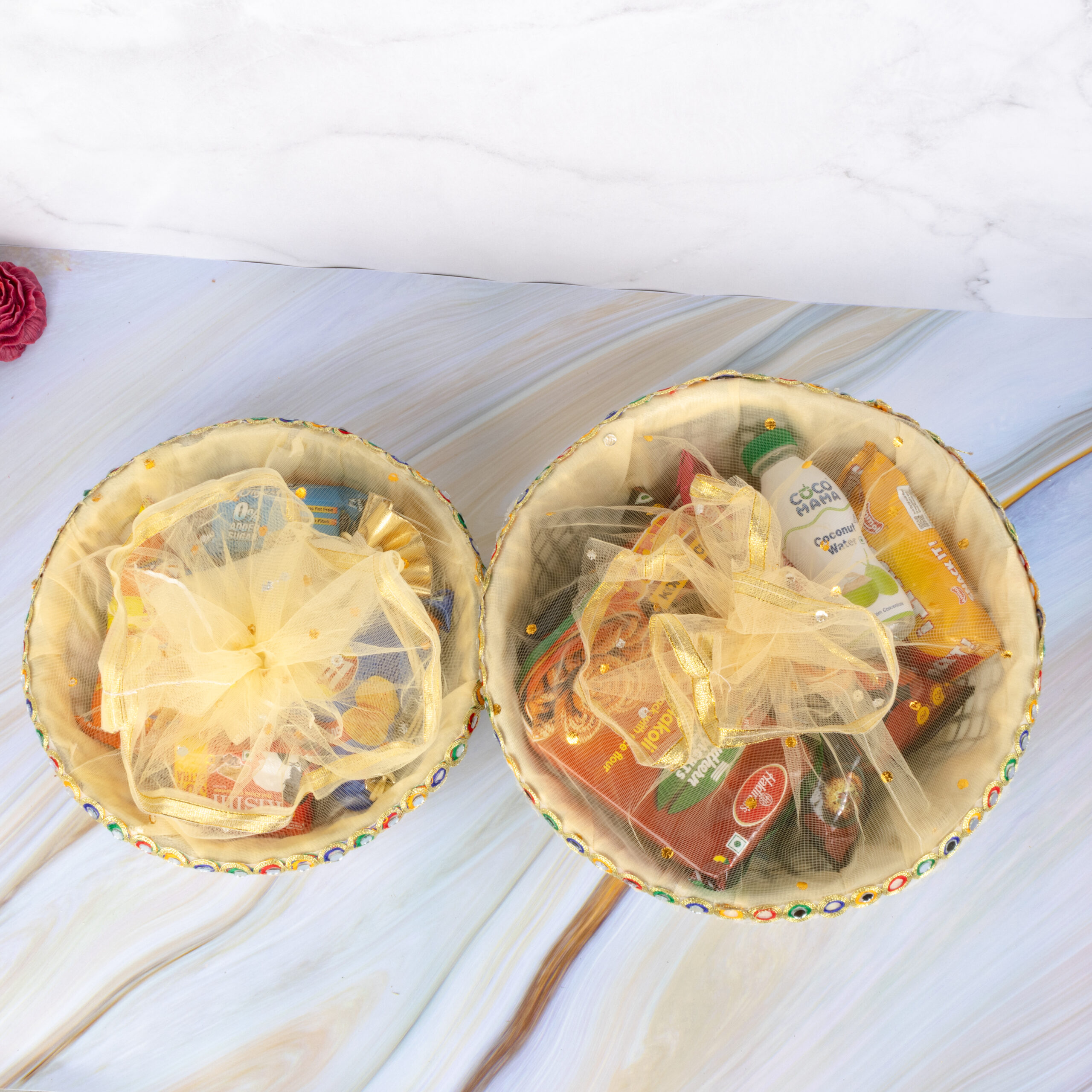 mirror circle basket 14 inch