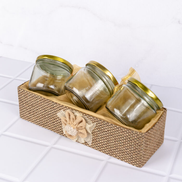 Decorative gift basket (3 Jar)