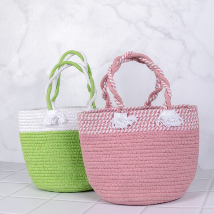 Cololured Jute Bag - Image 2
