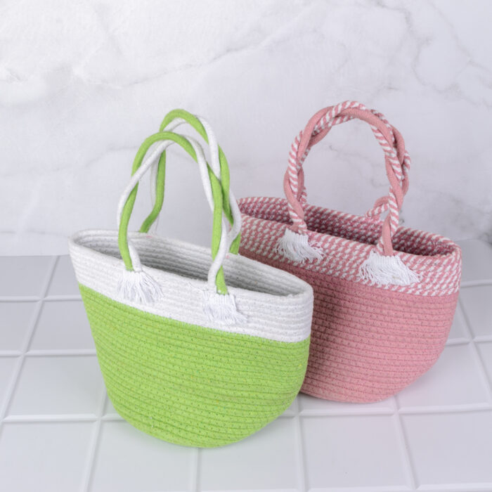 Cololured Jute Bag - Image 3