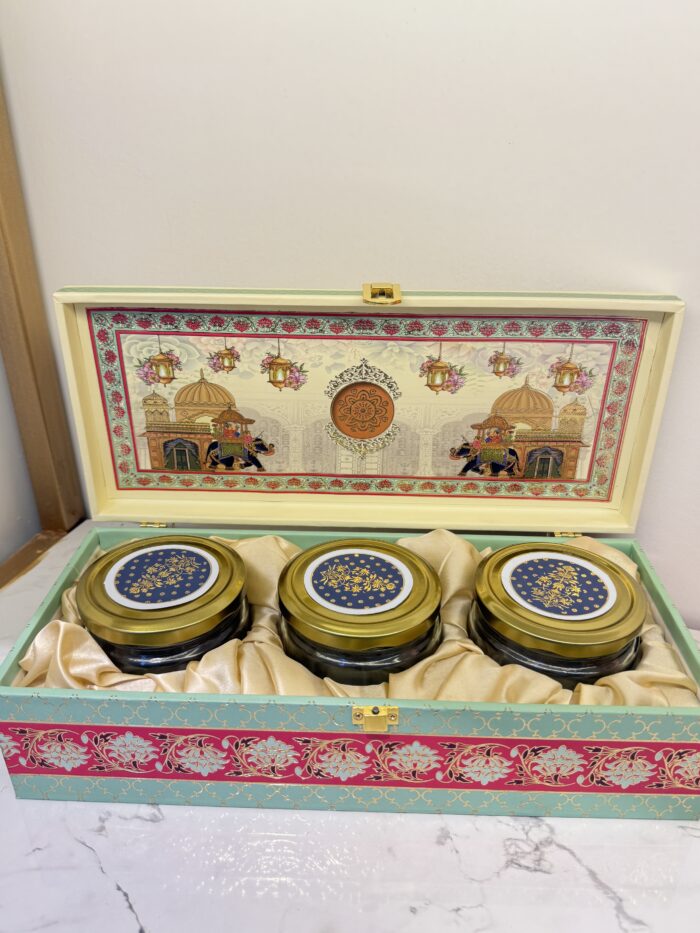Decorative Dry Fruit  Box (3 Jar) - Image 6