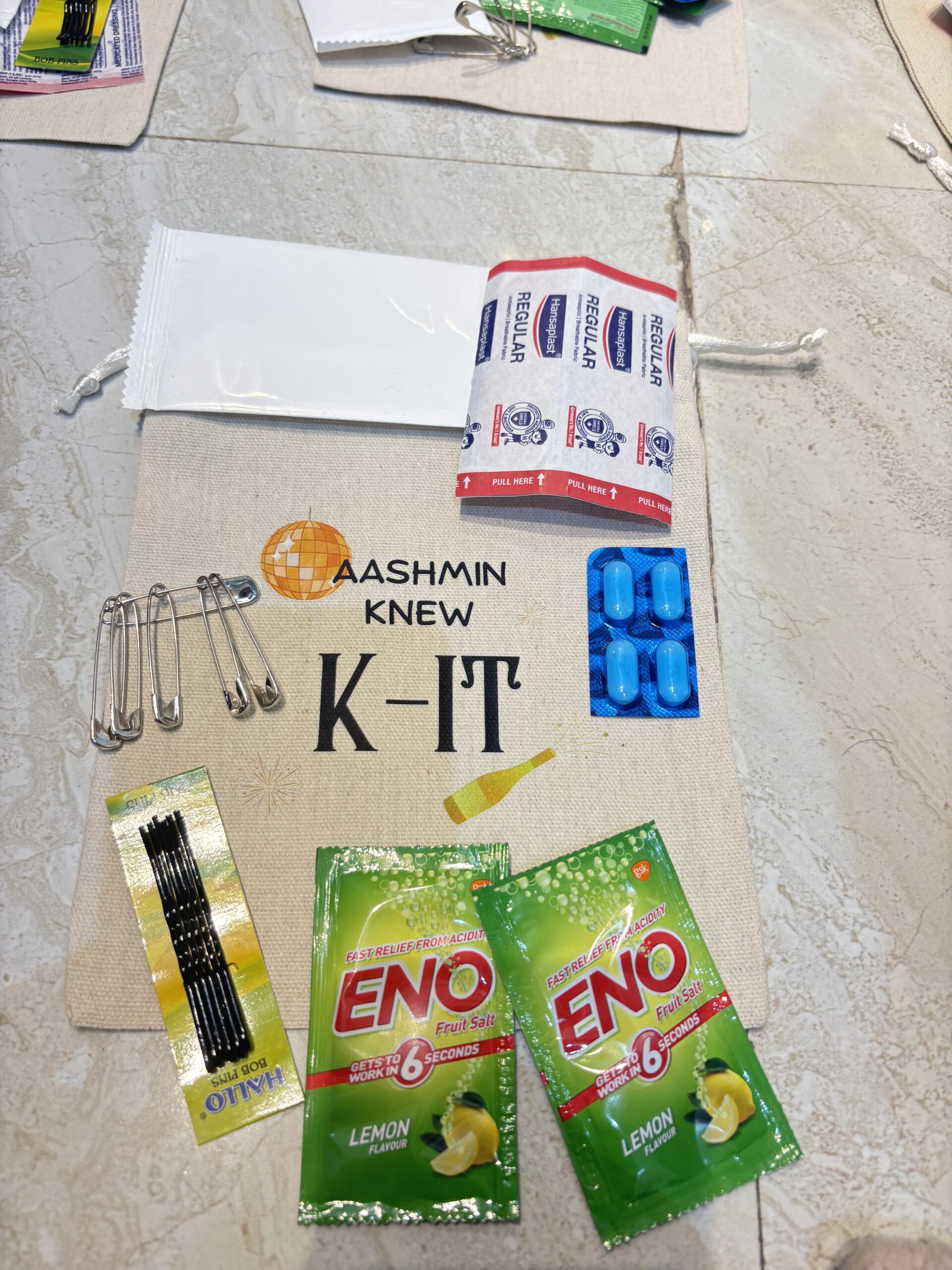 Customised Potli Hangover Kit Bags – Traditional Wedding Recovery Kit