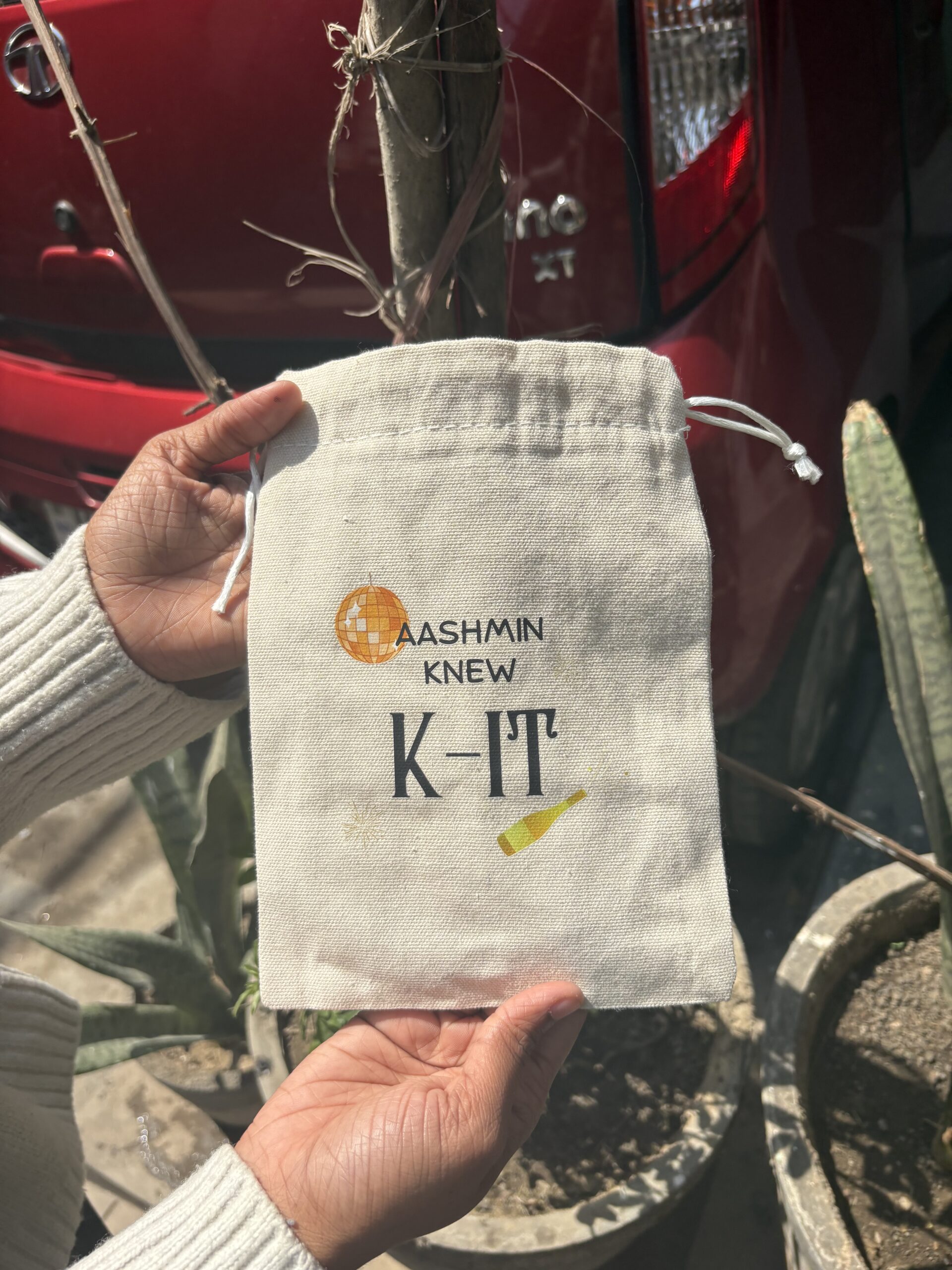 Customised Potli Hangover Kit Bags – Traditional Wedding Recovery Kit - Image 2