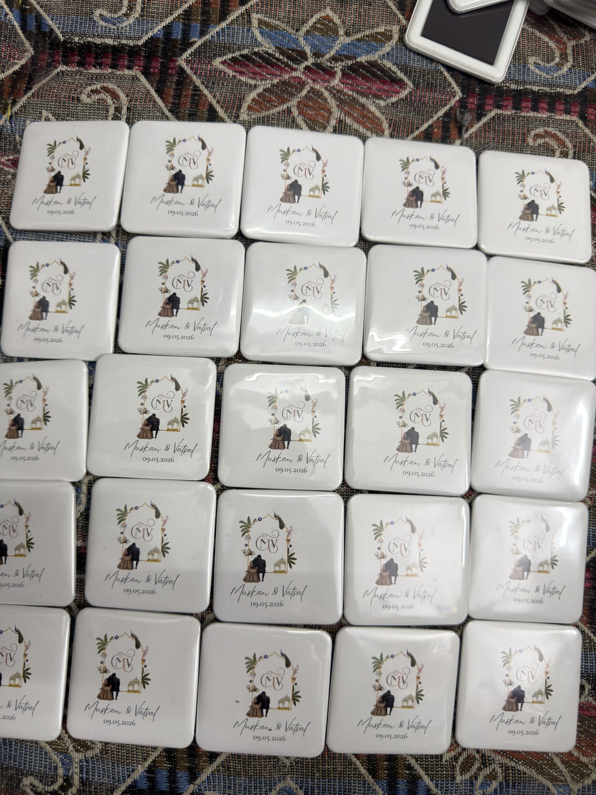 Square Magnets (2×2): Personalized Fridge Magnets for Weddings, Corporate & Party Favors - Image 2