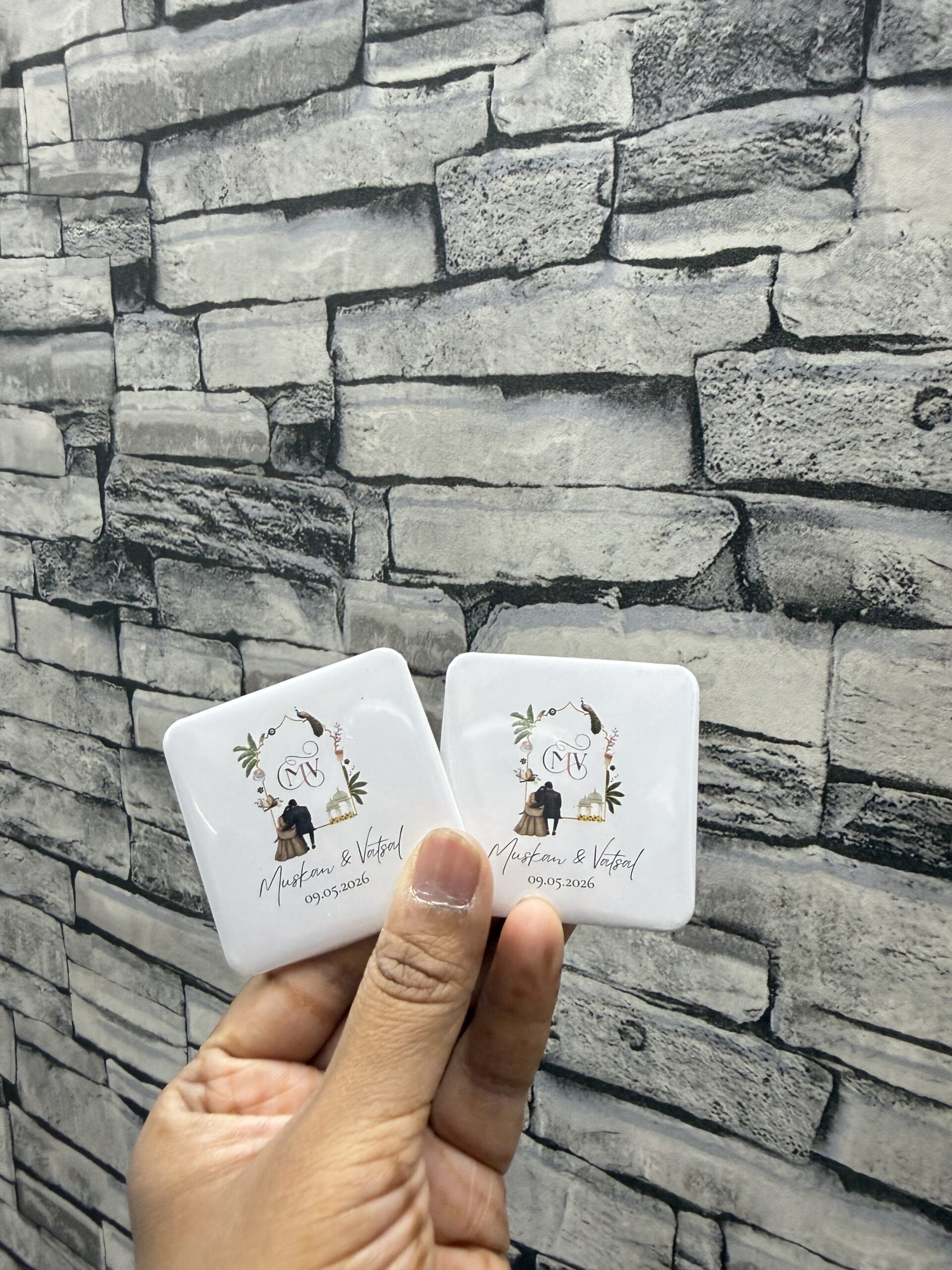 Square Magnets (2×2): Personalized Fridge Magnets for Weddings, Corporate & Party Favors